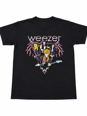 Weezer Hella Mega Tour 2021 Double Sided Black Concert Band Tee